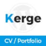 Kerge - Resume / CV / vCard WordPress Theme