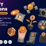 NFT 3D Icons