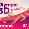 Olympic 3D Icon Set