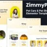 ZimmyPet - Pet Care & Store Elementor Template Kit