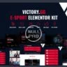 Victory - Esports & Gaming Elementor Template Kit