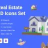 Real Estate 3D Icons Set